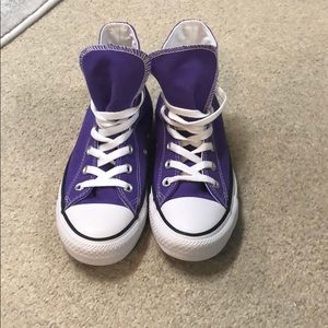 Purple Converse High Tops